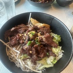 My Little Saigon Restaurant - Beef with spring roll and vermicelli