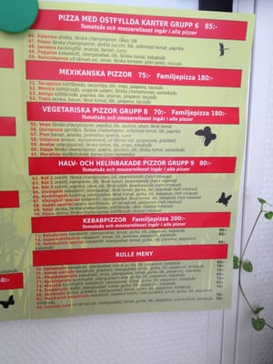 Menu photo 2 Pizzeria Ängen Orebro, T