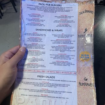 Paoli Pub & Grill - Menu - Pubs Near Me - Belleville, Wisconsin Paoli Pub & Grill - Menu - Pubs Near Me - Belleville, Wisconsin