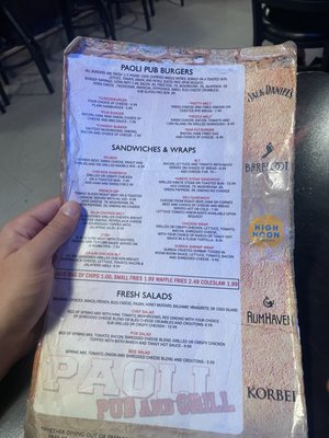 Menu photo 1 Paoli Pub & Grill Belleville, WI Menu photo 1 Paoli Pub & Grill Belleville, WI
