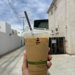 Boards N Beans - Iced banana pudding latte with 3 shots espresso