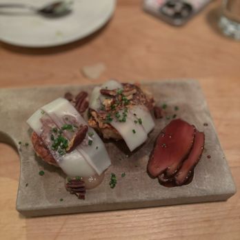 State Bird Provisions - whole grain-fiscalini cheddar pancakes - Tapas/Small Plates Near Me - San Francisco, California
