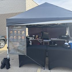 Messy Bettie’s Smash Burgers - Our Pop Up Tent