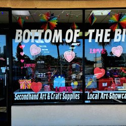Bottom of the Bin - Storefront decorated for Valentine's Day!
