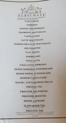 Menu photo 2 Elbschatz Café Hamburg, HH