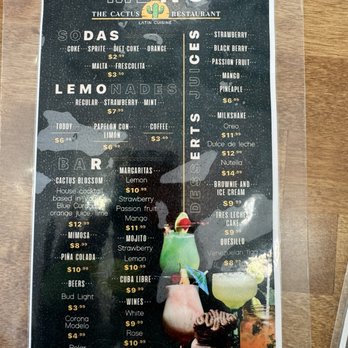 The Cactus Restaurant - Menu - Latin American Near Me - Powell, Ohio The Cactus Restaurant - Menu - Latin American Near Me - Powell, Ohio