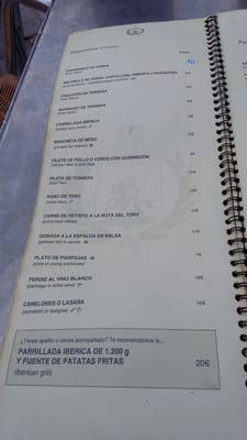 Menu photo 2 Paco Ortega Medina-Sidonia, CA