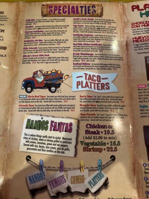 Menu photo 7 Nando's Mexican Cafe Mesa, AZ