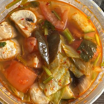 Bangkok Garden - 4/4/24. 4/5* TomYum Veggie cup size $5.95+. Veggies take away a bit of tom yum flavor but still DELICIOUS! They gave me a tub! Love it =) - Thai Near Me - Sacramento, California Bangkok Garden - 4/4/24. 4/5* TomYum Veggie cup size $5.95+. Veggies take away a bit of tom yum flavor but still DELICIOUS! They gave me a tub! Love it =) - Thai Near Me - Sacramento, California