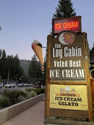 Log Cabin Ice Cream by null