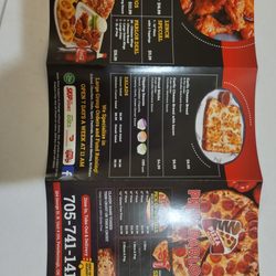 Pizza Parlor - Menu