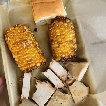 TEX 808 BBQ & Brews - Kids meal - Turkey, corn, and a roll - Barbeque Near Me - Honolulu, Hawaii