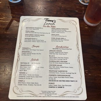 Fancy's Southern Cafe - Menu - Southern Near Me - Fort Myers, Florida Fancy's Southern Cafe - Menu - Southern Near Me - Fort Myers, Florida