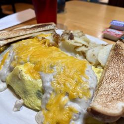 Mary B’s Diner - All meats omelette with Home fries, and toast