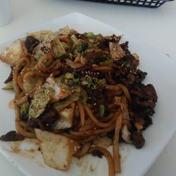 Bom Bom Grill - Beef teriyaki udon, my absolute favorite. So yummy in my tummy!! - Asian Fusion Near Me - Bellflower, California
