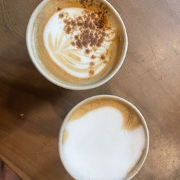 Pumpkin latte ($7.5) & cappuccino ($6) - both really good but expensive Pumpkin latte ($7.5) & cappuccino ($6) - both really good but expensive