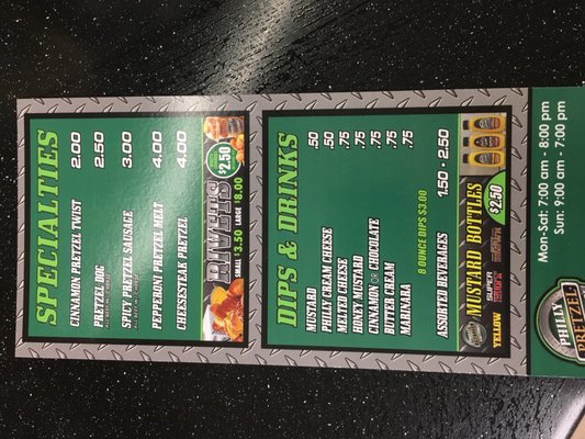 Menu photo 2 Philly Pretzel Factory Pittsburgh, PA