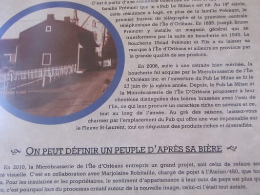 Microbrasserie de l'Île d’Orléans - Pub le Mitan by null