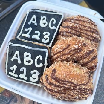 Deviant Donuts - Samoa Donuts and  Frosted Blackboard Donuts - Donuts Near Me - Mystic, Connecticut