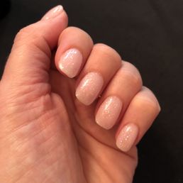 Powder nails by Ivy (C40+sparkle) Powder nails by Ivy (C40+sparkle)