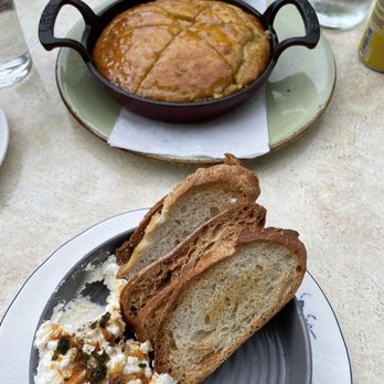 The Crooked Pine - Cornbread and ricotta - Cocktail Bars Near Me - Ogunquit, Maine
