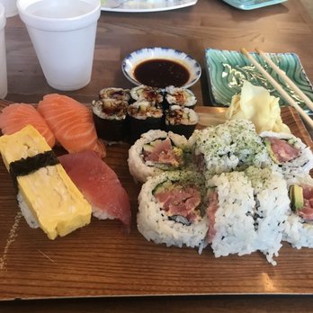 Noble Village - #7. Michigan Roll #58. Eel and Cucumber Roll #20. Salmon Sake #21. Tuna Maguro #33. Egg Tamago - Japanese Near Me - Clawson, Michigan Noble Village - #7. Michigan Roll #58. Eel and Cucumber Roll #20. Salmon Sake #21. Tuna Maguro #33. Egg Tamago - Japanese Near Me - Clawson, Michigan
