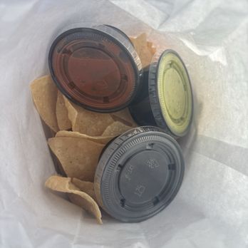 Santo Mezcal - Chips and 3 different salsas were included in our To Go bag - Mexican Near Me - Santa Barbara, California Santo Mezcal - Chips and 3 different salsas were included in our To Go bag - Mexican Near Me - Santa Barbara, California