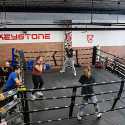 Keystone Boxing Gym - Ring and footwork drills with Coach Jorge.