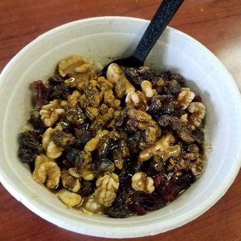 Solano Baking - Harvest bowl - oatmeal with walnuts, honey, and fruit - Donuts Near Me - Dixon, California Solano Baking - Harvest bowl - oatmeal with walnuts, honey, and fruit - Donuts Near Me - Dixon, California