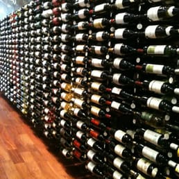 The wine wall at Fulton Wines and Spirits The wine wall at Fulton Wines and Spirits