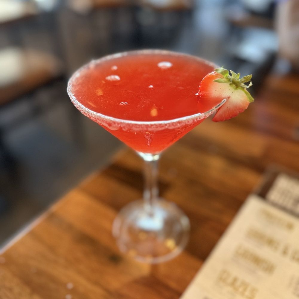 The Hangry Bison - Strawberry martini - Burgers Near Me - Winter Garden, Florida