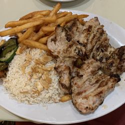 La Marsa Troy - Classic Lemon Oregano Half Deboned Chicken (dark meat) with rice and fries