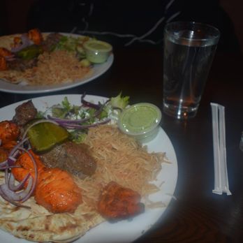 Maiwand Grill - Dinner was amazing Beef & Chicken Kabob combo and Cucumber Water so refreshing. - Afghan Near Me - Baltimore, Maryland