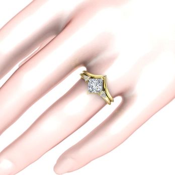 Or Diamond - The engagement ring/wedding band combo that we ended up deciding on! - Jewelry Near Me - San Jose, California Or Diamond - The engagement ring/wedding band combo that we ended up deciding on! - Jewelry Near Me - San Jose, California