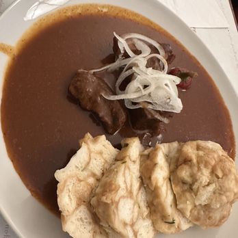 Café Louvre - SLOW-BRAISED BEEF SHANK GOULASH, - Cafes Near Me - Prague, Puerto Rico