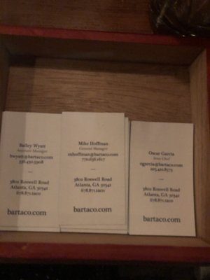 Menu photo 5 Bartaco Chastain Park Atlanta, GA
