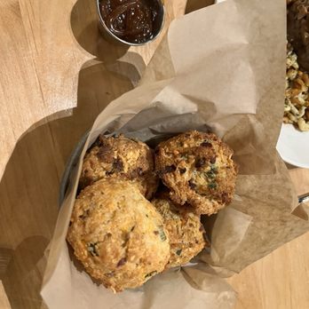 Beckett's Table - Bacon Cheddar Biscuits, Apple Honey Butter - New American Near Me - Phoenix, Arizona Beckett's Table - Bacon Cheddar Biscuits, Apple Honey Butter - New American Near Me - Phoenix, Arizona