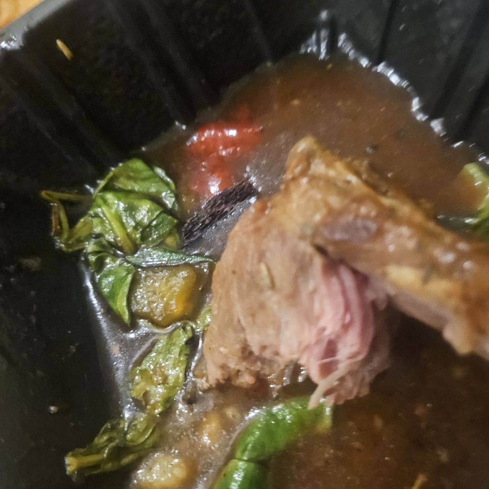 Over cooked lamb chops