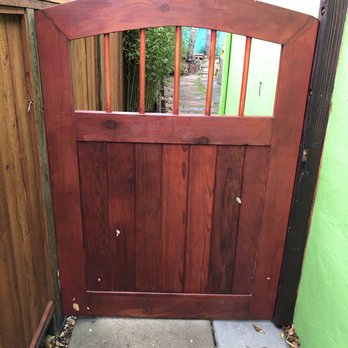 Chucks Construction - Side gate and fence he did (lattice added later). - General Contractors Near Me