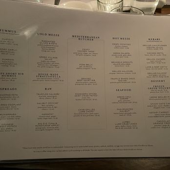 Aba - Menu - Mediterranean Near Me - Chicago, Illinois