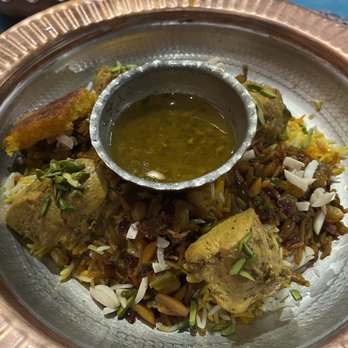 Queen of Persia - Chicken with jeweled rice. Do a close up on the rice. So beautiful. - Persian/Iranian Near Me - Toronto, Ontario Queen of Persia - Chicken with jeweled rice. Do a close up on the rice. So beautiful. - Persian/Iranian Near Me - Toronto, Ontario