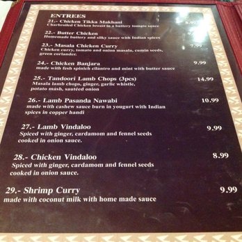 Nagina Palace - Sample of menu's prices are reasonable... - Indian Near Me - Turlock, California Nagina Palace - Sample of menu's prices are reasonable... - Indian Near Me - Turlock, California
