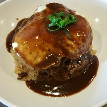 Moena Café - Braised short rib Loco moco with fried rice. Sauce is very bold. - Cafes Near Me - Honolulu, Hawaii Moena Café - Braised short rib Loco moco with fried rice. Sauce is very bold. - Cafes Near Me - Honolulu, Hawaii