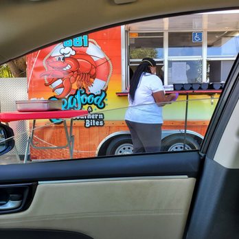 681 Seafood & Southern Bites - Order was delivered through the window on the passenger side. - Food Trucks Near Me - Deerfield Beach, Florida