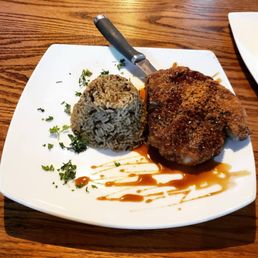 Q made this amazing Asian style pork chop a couple weeks ago. SOOO good! Q made this amazing Asian style pork chop a couple weeks ago. SOOO good!