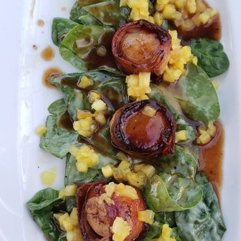 The Social - Bacon wrapped scallops - Salad Near Me - Valencia, California The Social - Bacon wrapped scallops - Salad Near Me - Valencia, California