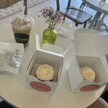 The Crumby Bakeshop - Confetti cupcake, Iced Honey Lavender latte, and Everything but the Kitchen Sink Cookie. - Bakeries Near Me - Houston, Texas The Crumby Bakeshop - Confetti cupcake, Iced Honey Lavender latte, and Everything but the Kitchen Sink Cookie. - Bakeries Near Me - Houston, Texas