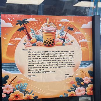 S7 Icy Bubble - Notice - Bubble Tea Near Me - Waianae, Hawaii