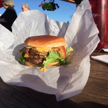 The Sundae Shop - Bacon double cheese burger . - Burgers Near Me - Midland, North Carolina The Sundae Shop - Bacon double cheese burger . - Burgers Near Me - Midland, North Carolina