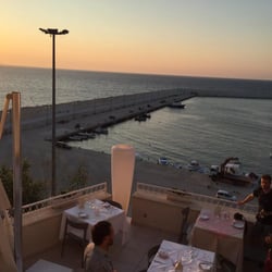 Da Clà - Da Cla on the Marina Holiday Hotel and Spa PATIO and the port below